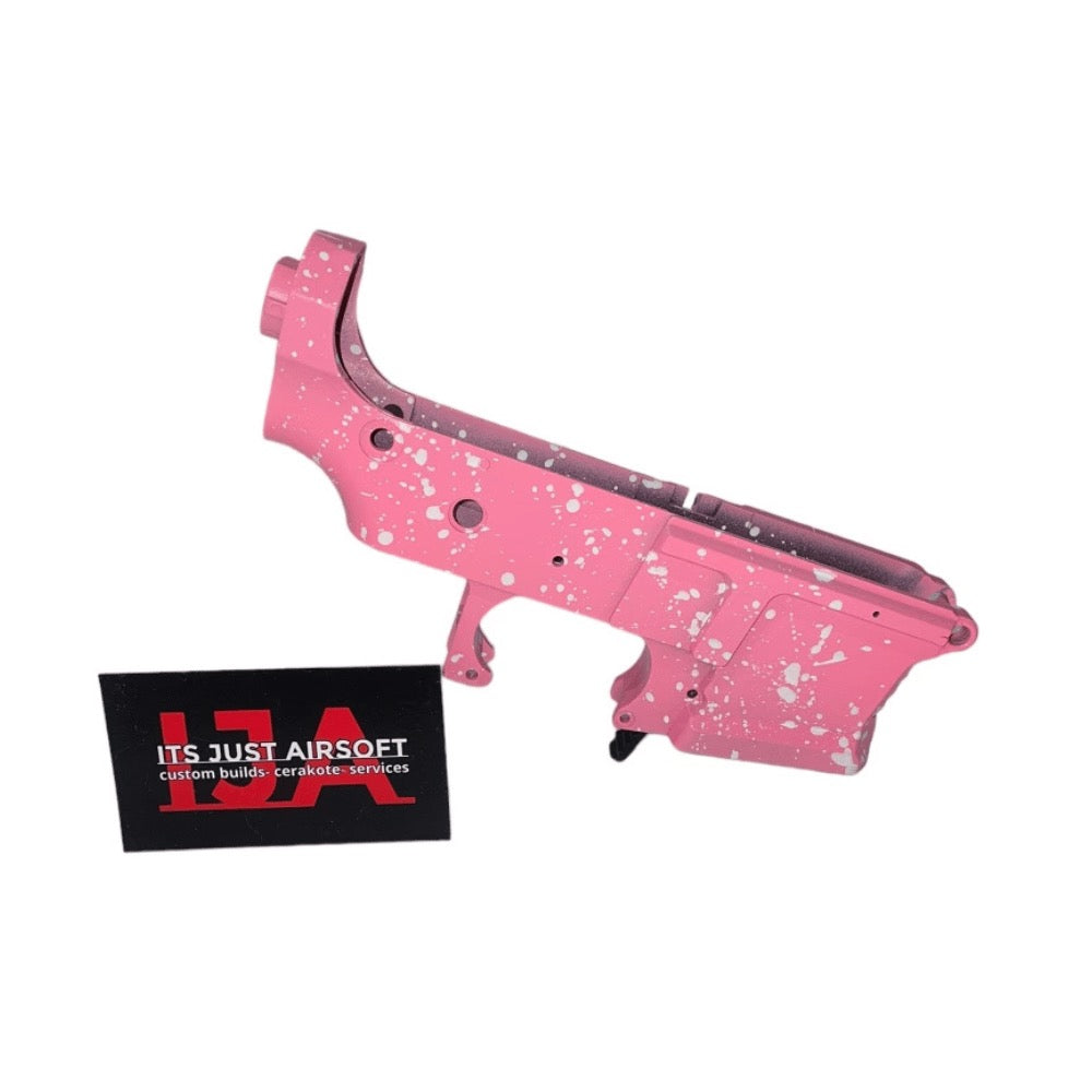 G&G ARP 9 Lower (Pink sherbet/bright white splatter)